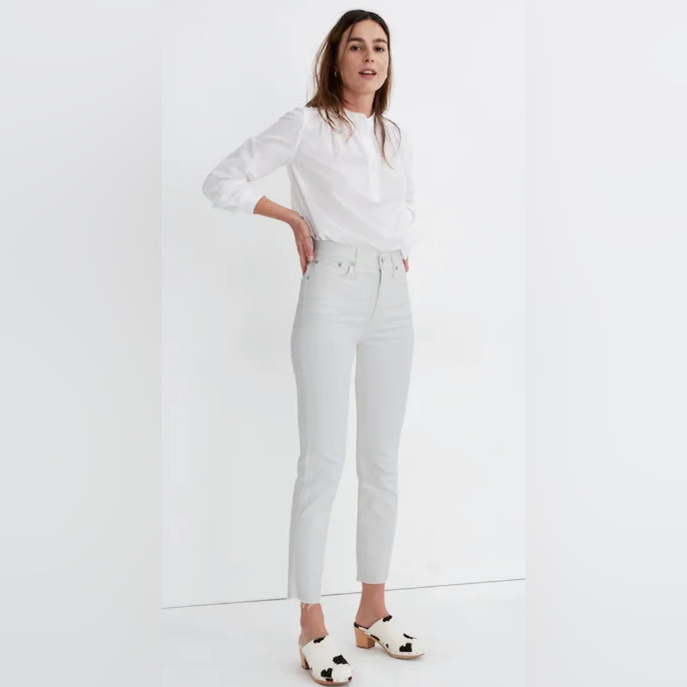 NWT Madewell The Perfect Vintage Jeans In Tile White